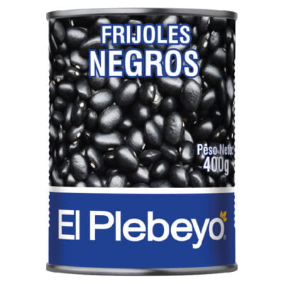 FRIJOLES NEGROS EL PLEBEYO 400G